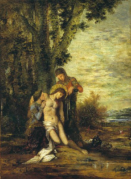 Gustave Moreau The Martyred St. Sebastian oil painting picture